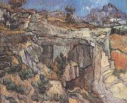 Vincent Van Gogh Entrance to a Quarry near Saint-Remy (nn04) France oil painting artist